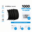 Zendure SolarFlow 800 Pro 2 Set mit 4 × RENEPV V3.0 250W flexiblen Solarmodulen