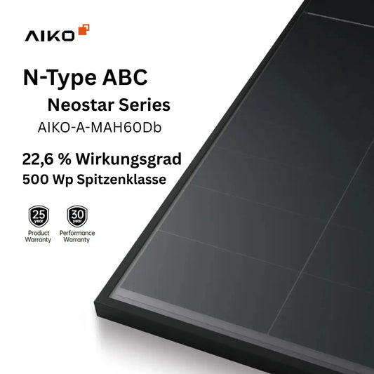 AIKO Neostar 2S+ A500-MAH60Db 500 Wp Full Black Doppelglas Solarmodul