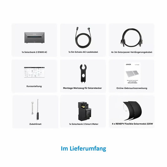 Anker Solix AC 900W 1.6kWh Flexset