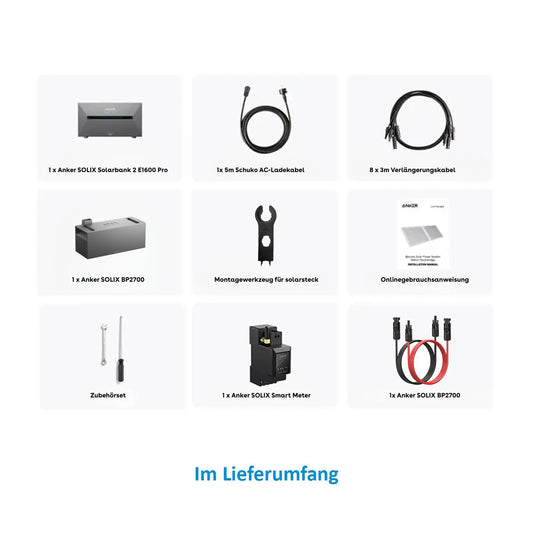 Anker SOLIX Solarbank 2 E1600 Pro Speicher 4300Wh Komplettset