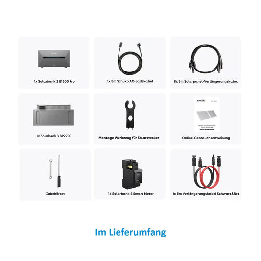 Anker SOLIX E1600 Pro Speicher 4300Wh Komplettset (Prime Day)