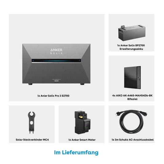 Ankersolarbank3 BP2700 Erweiterungsset mit 465w