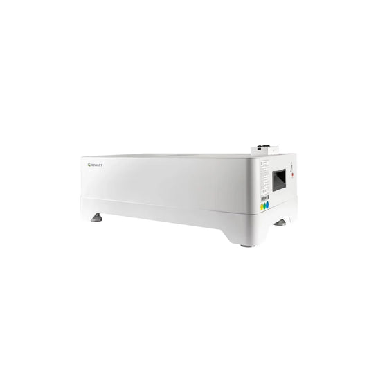 Growatt AXE 5.0L Modularer Lithium Solar Stromspeicher in weißer Farbe, ideal zur Speicherung von Solarenergie.