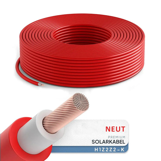 NEUT Solarkabel H1Z2Z2-K 6mm2 schwarz/rot 10m 25m 50m 100m