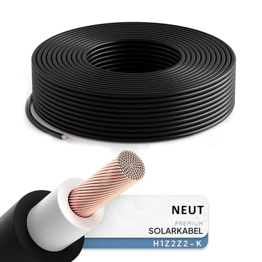 NEUT Solarkabel H1Z2Z2-K 6mm2 schwarz/rot 10m 25m 50m 100m