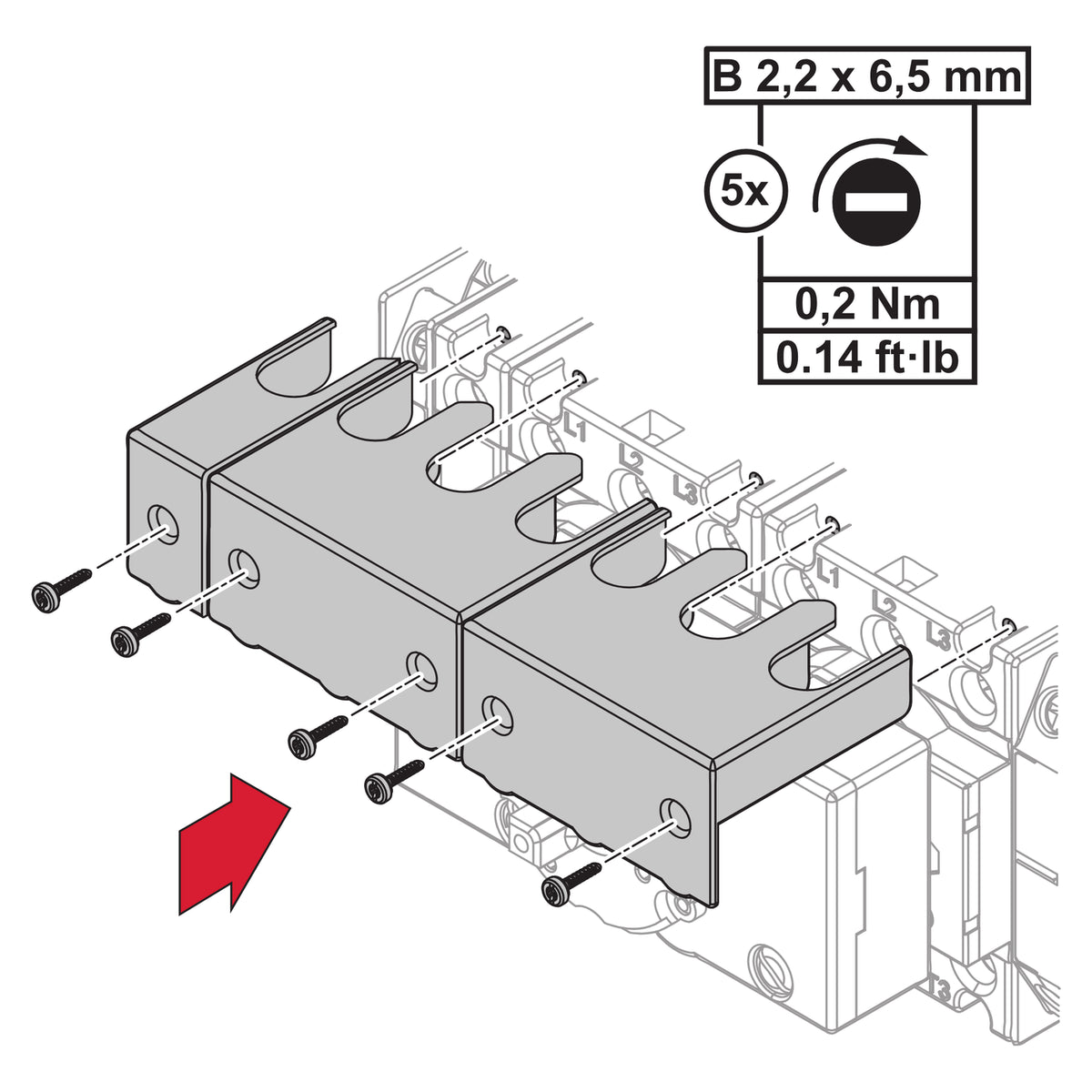 Montage der Schutzabdeckungen am Fronius Backup Switch 1PN/3PN-63A