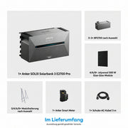 Anker SOLIX Solarbank 3 E2700 Pro Balkonkraftwerk Speicher mit 500W Solarmodul Komplettset