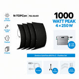 Zendure SolarFlow 800 Pro 2 Set mit 4 × RENEPV V3.0 250W flexiblen Solarmodulen