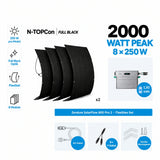 Zendure SolarFlow 800 Pro 2 Set mit 8 × RENEPV V3.0 250W flexiblen Solarmodulen