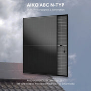 460W AIKO AK-A460-MAH54Db-BK Neostar 2S+ Full Black Bifazial Solarmodul Glas-Glas – Produktansicht 07 2