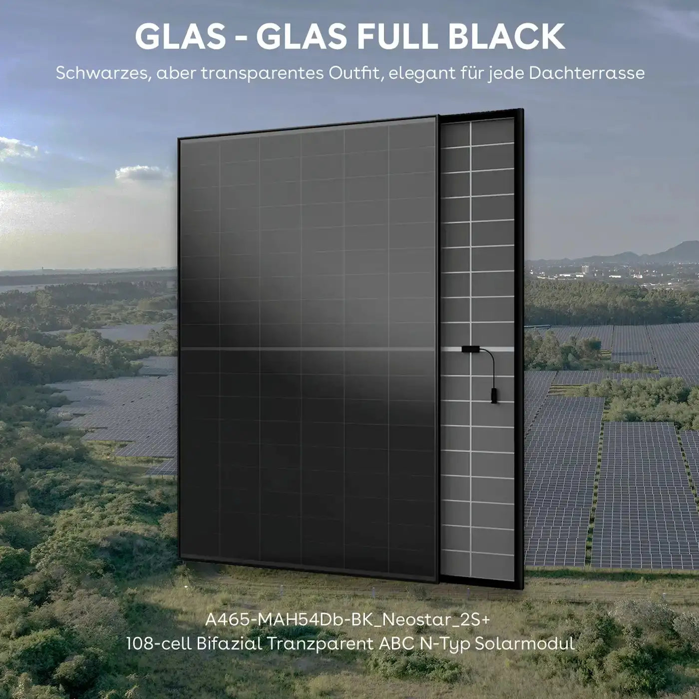 Anker Solix Solarbank 3 E2700 Set mit 465W AIKO AK-A465-MAH54Db-BK Neostar 2S+ Full Black Bifazial Solarmodul Glas-Glas mit Anker SOLIX Solarbank 2 E1600 AC