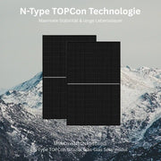 N-Type TOPCon Technologie mit MSMDxxxM10NR1-108BG Bifazial Glas-Glas Solarmodul auf Berglandschaft