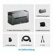 Anker SOLIX Solarbank 3 E2700 Pro Speicher 5,37 kWh 250W x8 flexibles Set – Lieferumfang
