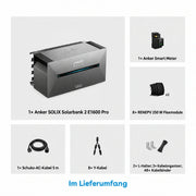 Anker SOLIX Solarbank 2 E1600 Pro Speicher 8 × 250W flexible Solarmodule 1,6 kWh