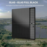 Panel solar AIKO Neostar 2S+ A500-MAH60Db de 500 W, color negro intenso.