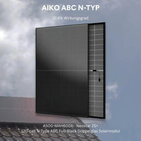 AIKO Neostar 2S+ A500-MAH60Db 500 Wp Full Black Doppelglas Solarmodul