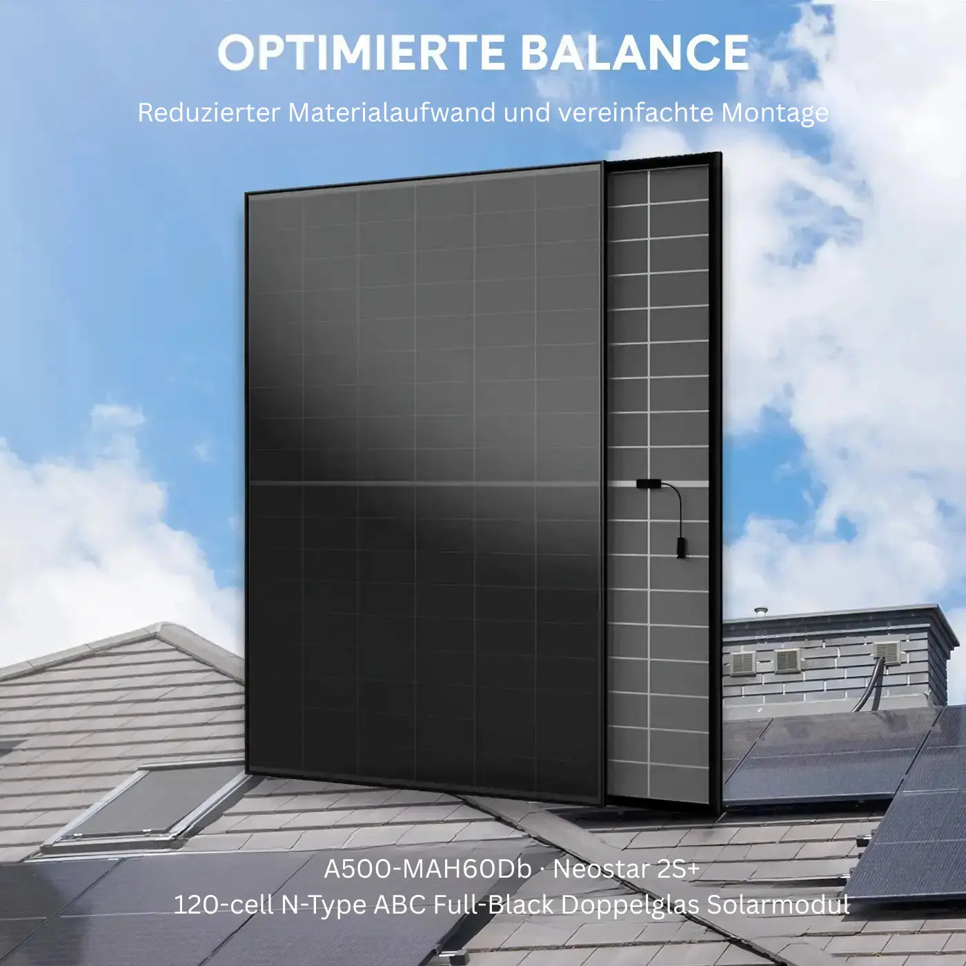 AIKO Neostar 2S+ A500-MAH60Db 500 Wp Full Black Doppelglas Solarmodul