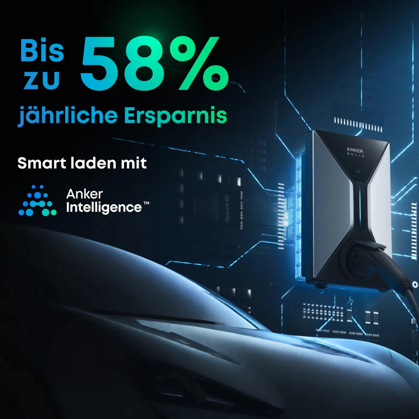 Anker SOLIX Wallbox V1 Smart EV Charger 