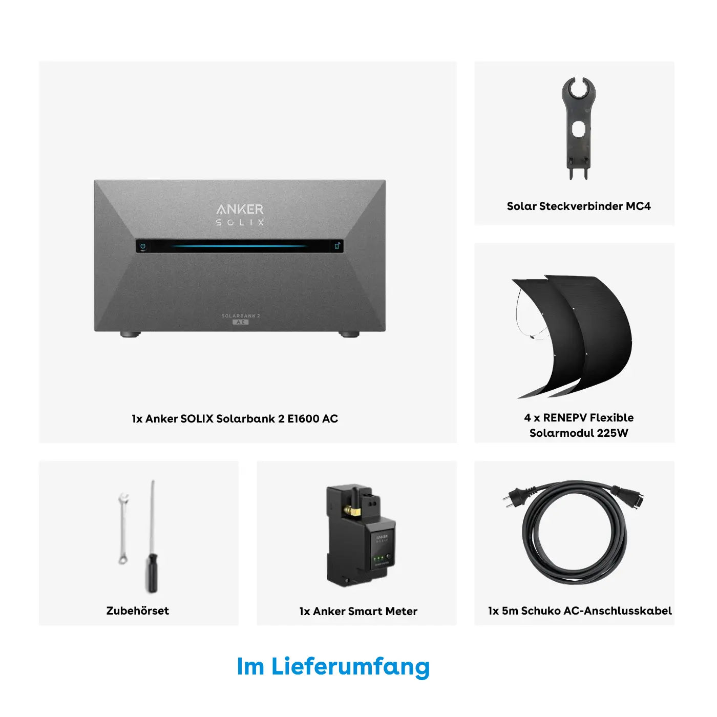 Anker AC Flexibles Set 1.6kWh 4x225W Flexible Solarmodule – Produktansicht 02