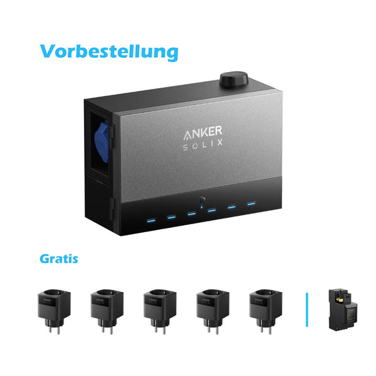 Anker SOLIX Power Dock (+ 5x Gratis Smart Plug oder 1x Smart Meter)
