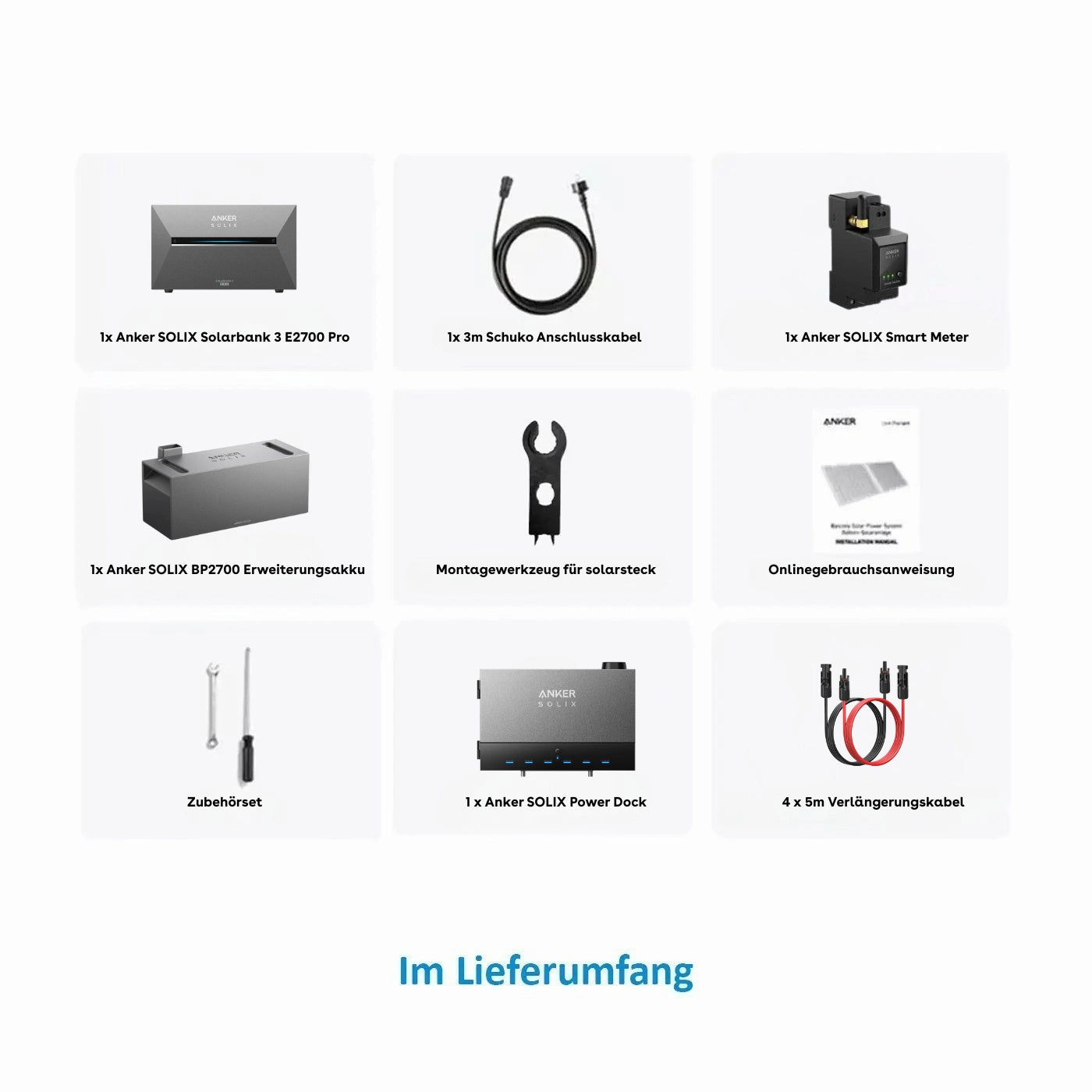 Anker SOLIX Solarbank 3 E2700 Pro Speicher 5.37kWh Power Dock Komplettset – Produktansicht 02