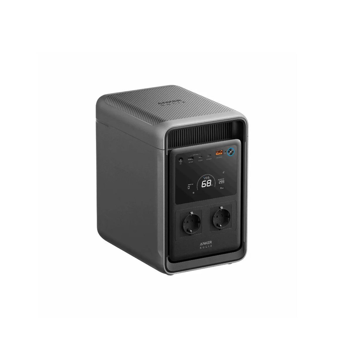 Anker SOLIX S2000 – Seiten- und Frontansicht der Powerstation