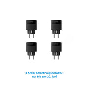 4 Anker Smart Plugs GRATIS – nur bis zum 20. Juni im Anker SOLIX Solarbank Max AC 7-42kWh Plug&Play Komplettset erhältlich.