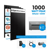 Anker SOLIX Solarbank 2 E1600 Pro Balkonkraftwerk Speicher mit 500W Solarmodul Komplettset