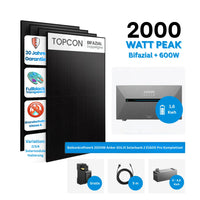 Anker SOLIX Solarbank 2 E1600 Pro Balkonkraftwerk Speicher mit 500W Solarmodul Komplettset