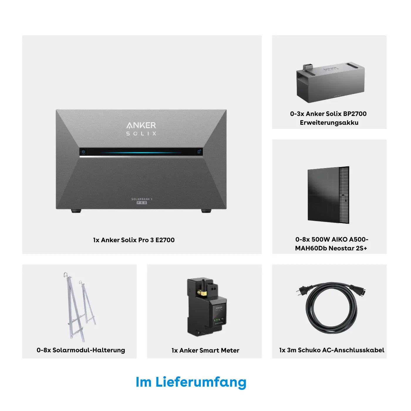 Anker SOLIX Solarbank 3 E2700 Pro 3600W All-in-One Balkonkraftwerk mit Anker SOLIX Solarbank 3 E2700 Pro 3600W All-in-One Balkonkraftwerk mit