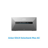 Anker SOLIX Solarbank Max AC 7-42kWh Plug&Play, kit completo con diseño moderno y pantalla digital.
