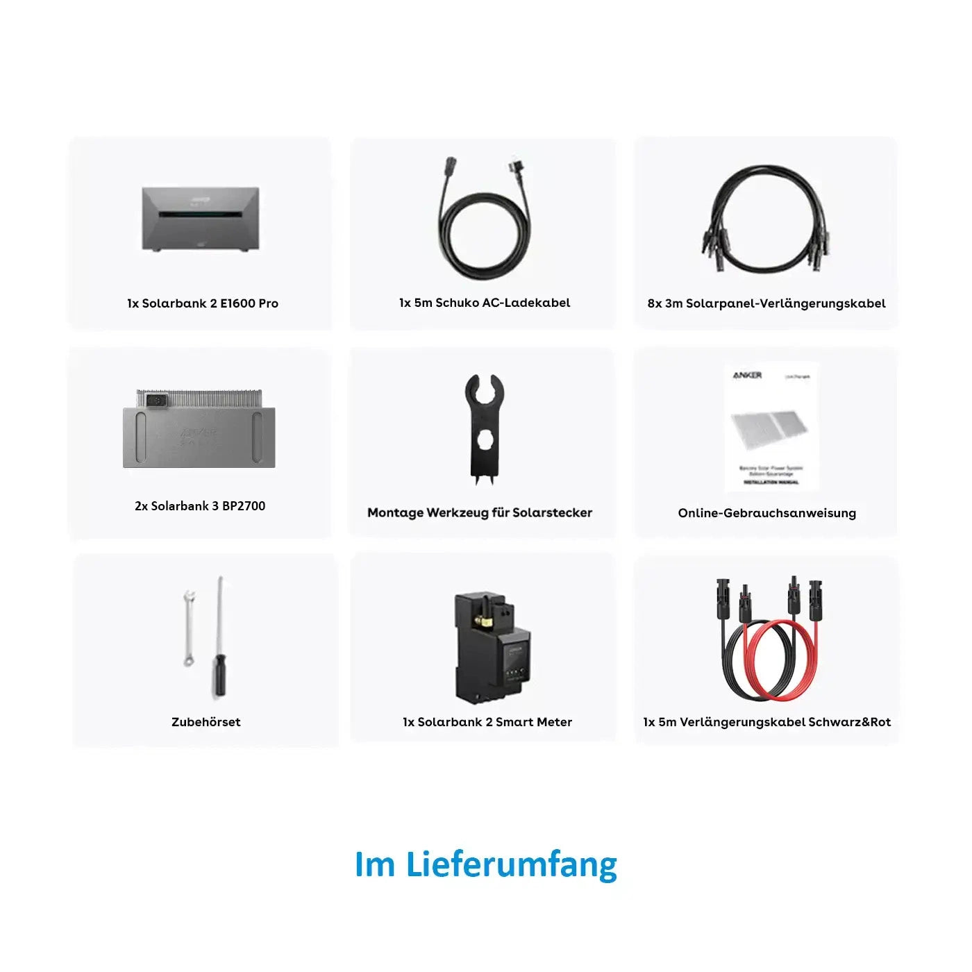 Anker SOLIX Solarbank 2 E1600 Pro Speicher 7000Wh Komplettset