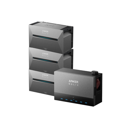 3x Anker Solix Solarbank 3 E2700 Pro mit Power Dock