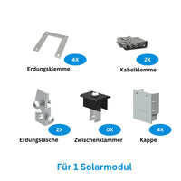 Clenergy PVEZ-RackMontagesystem 1 modul