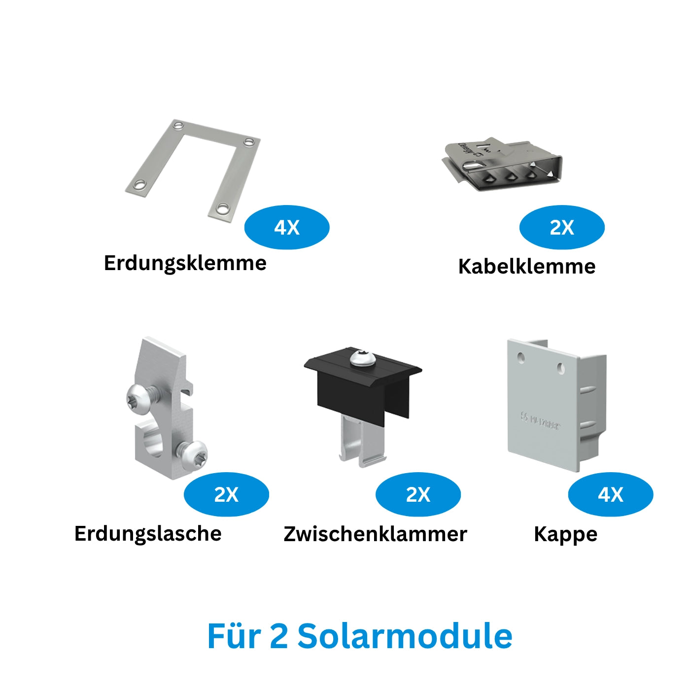 Clenergy PVEZ-RackMontagesystem 2 module – Montageansicht 2