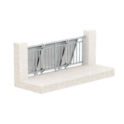 Clenergy PVezRack SolarBalcony MAC PV-Halterung Clenergy PV-Halterung für 2 Modul – Montageansicht