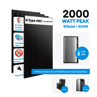 EcoFlow STREAM Ultra 2000W AllinOne Stromspeicher mit 4×500W Solarmodule Komplettset