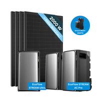 EcoFlow STREAM Ultra 2000W AllinOne Stromspeicher mit 4×500W Solarmodule Komplettset