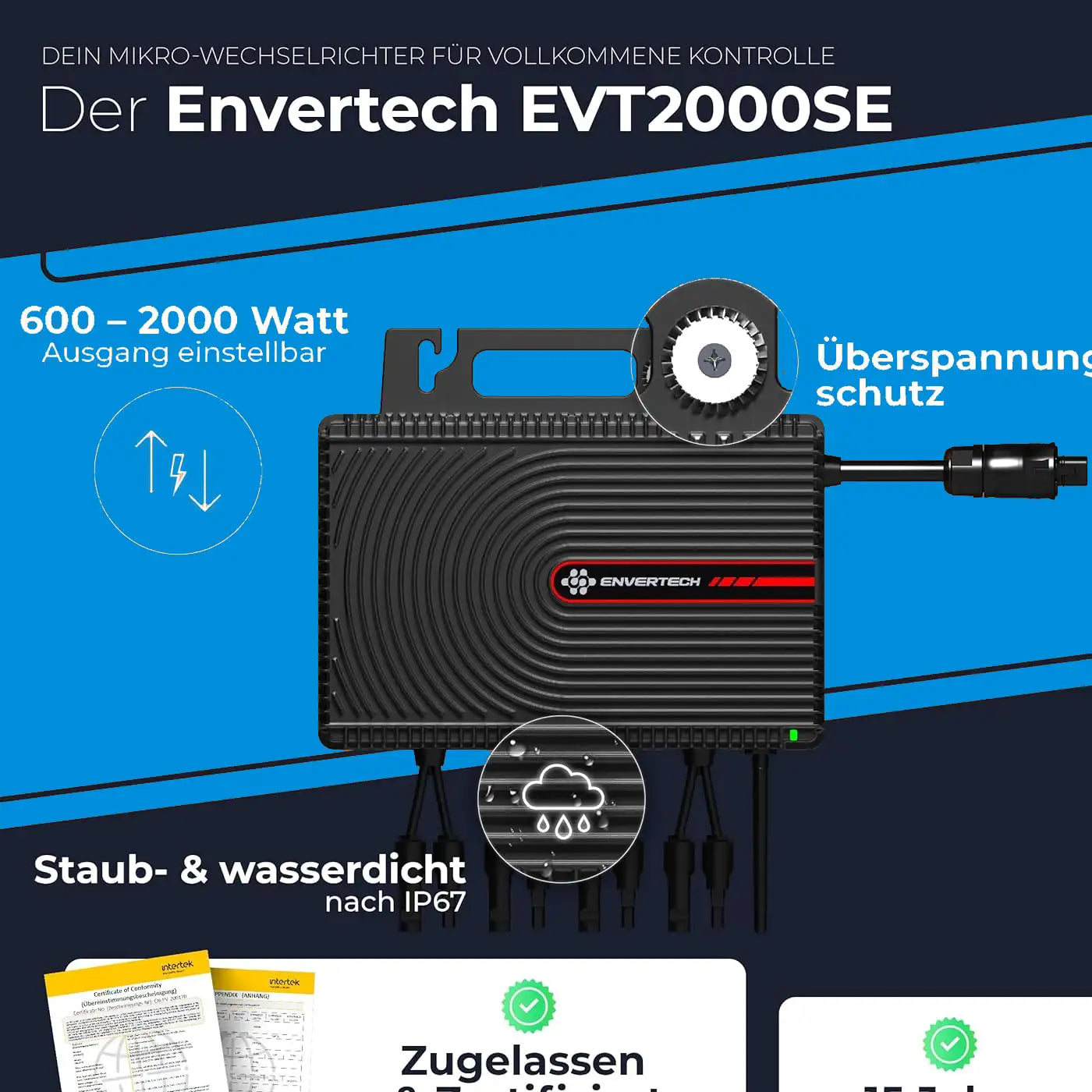 Envertech EVT2000SE Mikrowechselrichter