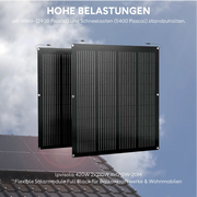 Flexible solarmodule lpvisola 420W_ 2x210W Full Black mit Anker SOLIX Solarbank 3 E2700 Pro – Produktansicht 02