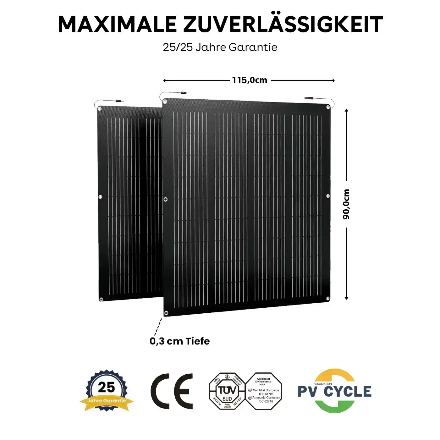 Flexible Solarmodule lpvisola mit Anker SOLIX Solarbank 3 E2700 Pro 