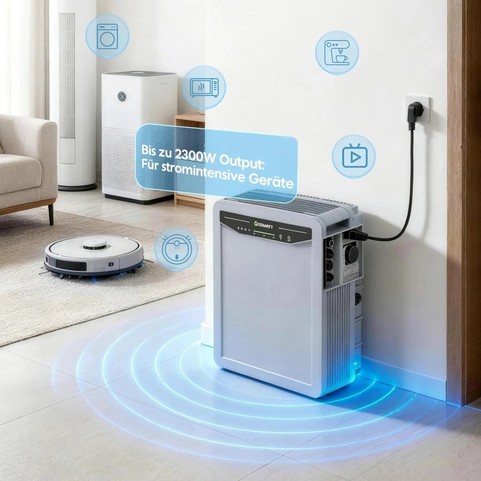 Growatt AURA 5000 AC Stromspeicher 5 kWh LiFePO4 PV Speicher – Produktansicht 15