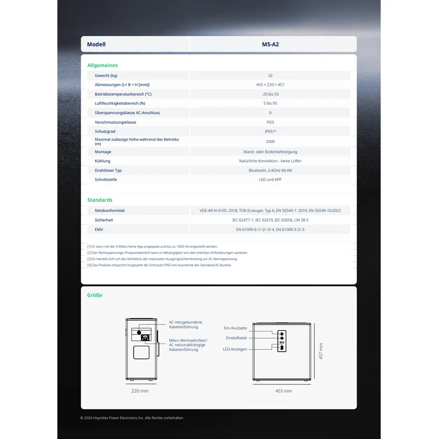 Hoymiles MicroStorage MS-A2 2,24 kWh mit AC Ladung