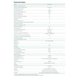 Technische Daten des Hoymiles HF-800-WB Hiflow Mikrowechselrichter WIFI Integriert mit Spezifikationen und Details.