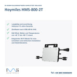 Micro-onduleur Hoymiles HMS-800W-2T avec WiFi intégré
