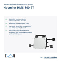 Hoymiles HMS-800W-2T microinverter with WiFi integrated