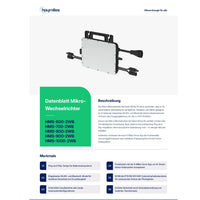 Hoymiles HMS-800-2WB Hiflow Mikrowechselrichter WIFI Integriert