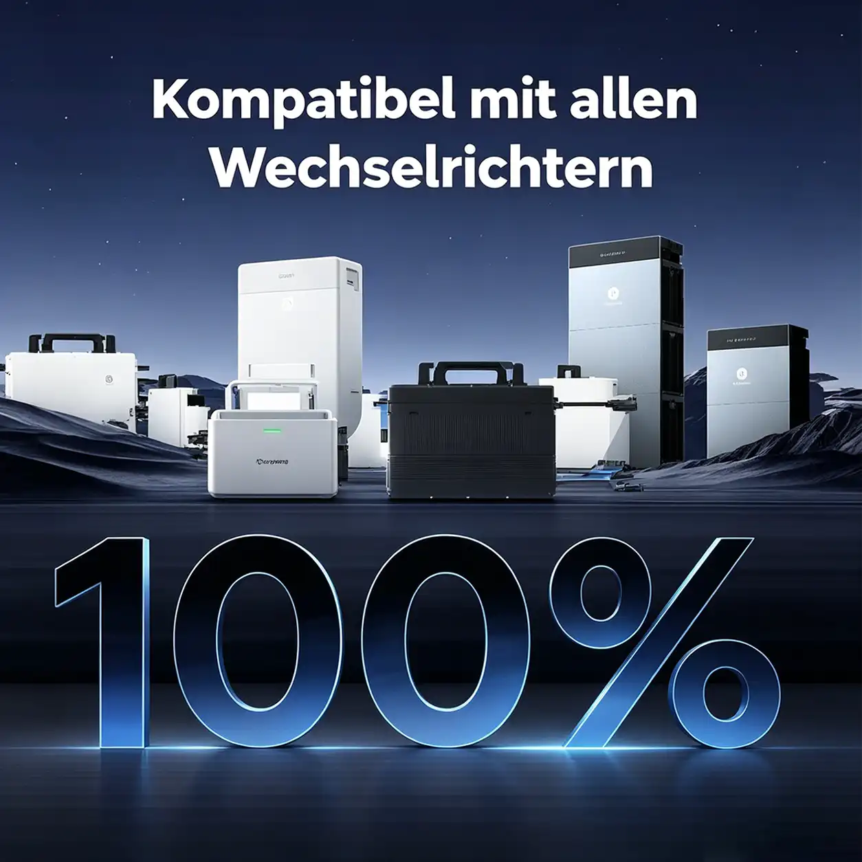Hoymiles HiBattery 4020 AC Grafik zur Kompatibilität mit Wechselrichtern