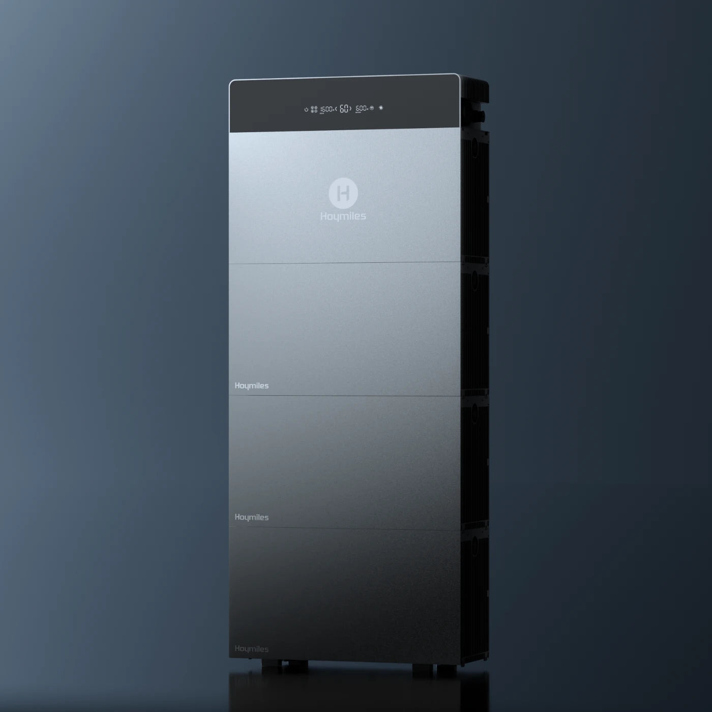 Hoymiles HiBattery 4020 X mit drei gestapelten Erweiterungsmodulen