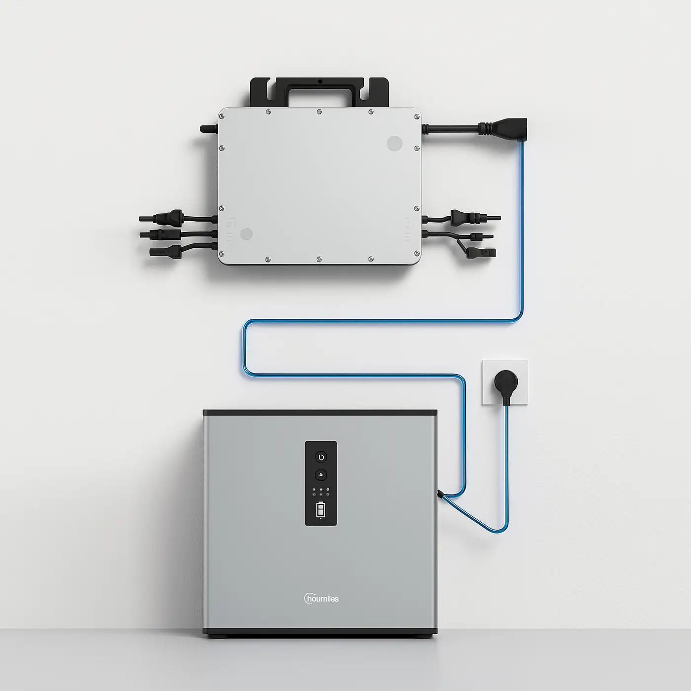 Hoymiles MS-A2 Installation – Montageansicht